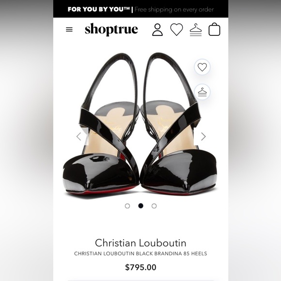 Christian Louboutin “Brandina 85 Patent” in Black. Size 37. NEVER WORN! - Picture 8 of 9